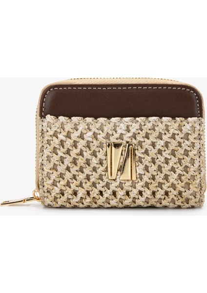 Kadın Deri Hasır Kahverengi Cüzdan 301 7782-V Bn Cuzdan Y24 Khv Dr/hsr