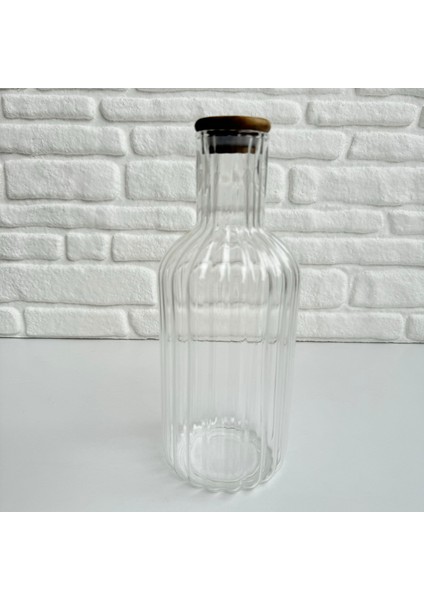 Akasya Kapaklı Cam Su ve Meşrubat Şişesi Başucu Sürahisi 1400 ml ( Bardaksız) fiyatları