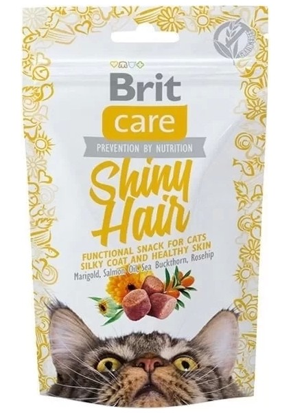 Brit Care Shiny Hair Kedi Bisküvisi 50 gr
