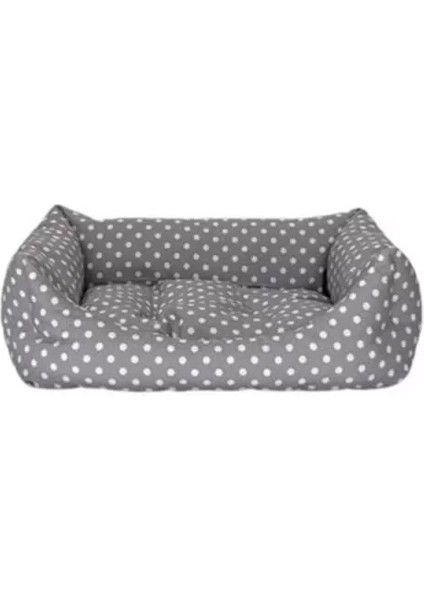 Pet Comfort Uniform Kedi ve Köpek Yatağı Puantiyeli Bej Xsmall 40X50 cm