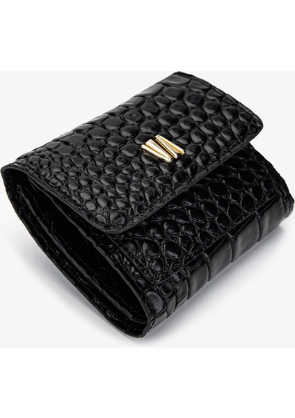 Kadın Hakiki Deri Siyah Kroko Cüzdan 301 Ece Bn Cuzdan Y24 Sıyah Kroko fiyatları