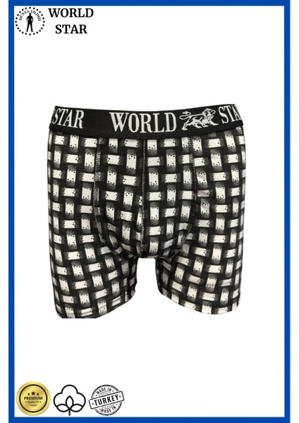 - Likralı Pamuklu Renkli Erkek Boxer