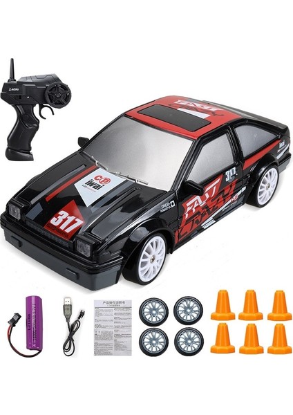 2.4g Drift Rc Araba 4WD Rc Drift Araba Oyuncak Uzaktan Kumanda Gtr Modeli AE86 Araç Araba Rc Araba Yarışı Oyuncak