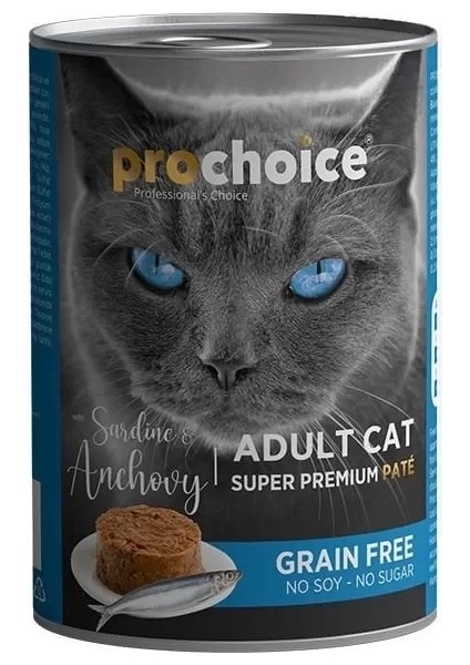 Pro Choice Adult Sardunya ve Hamsili Yetişkin Konserve Kedi Maması 400 gr