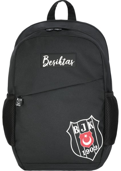 Beşiktaş Lisanslı Gümüş Logo Detaylı Comfort Okul Sırt Çantası 25334