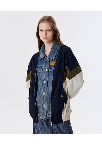 Çift Parça Görünüm Patch'li Mont TW6250012167015