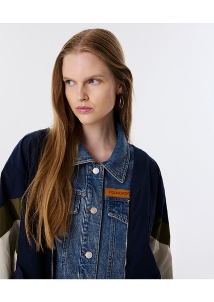 Çift Parça Görünüm Patch'li Mont TW6250012167015 fiyatları