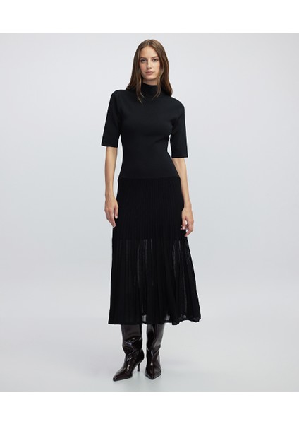 Transparan Mix Triko Elbise IW6250002144001
