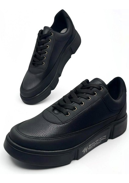 Günlük Erkek Spor Ayakkabı Bağcıklı Dikiş Detaylı Hafif Kalın Yüksek Taban Sneaker MC06 modelleri