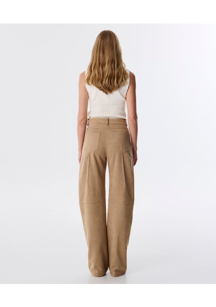 Süet Görünümlü Pantolon TW6250003113003 fırsatları