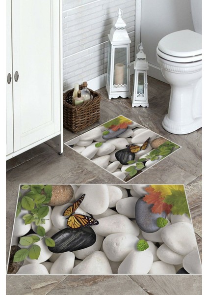 Multi kaymaz Taban Tasarım Banyo Paspas bp-30