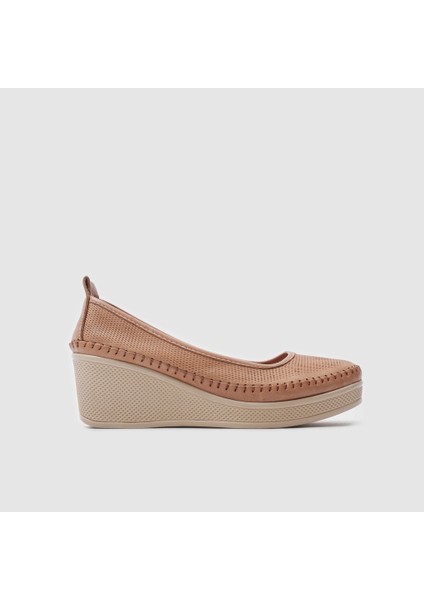 Kadın Dolgu Topuk Ayakkabı [060131], Vizon, 39