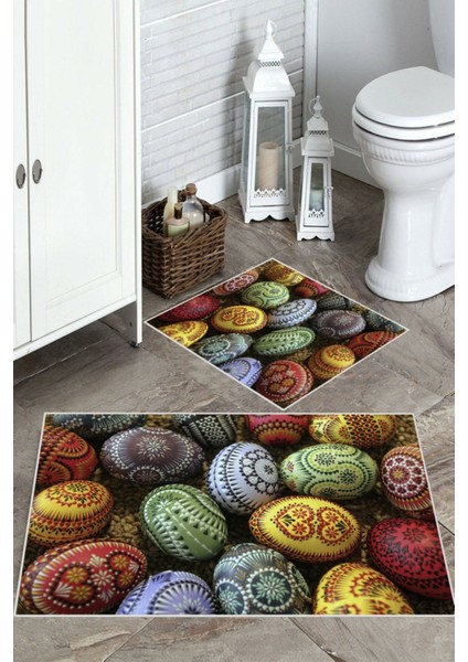 Multi kaymaz Taban Tasarım Banyo Paspas bp-17