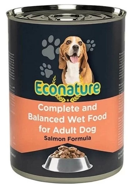 Econature Somonlu Yetişkin Köpek Konservesi 400 gr