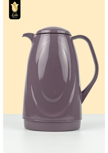 Cam Termos Galaxy Mor 1 Lt Soğuk Sıcak Su ve Çay Termosu