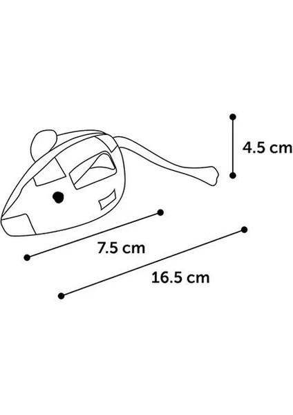 Flamingo Meranroll ve Mouse Peluş Kedi Oyuncağı 16.5 cm modelleri