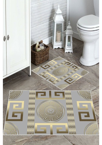 Gri-Gold kaymaz Taban banyo Paspas O-1349-1 fiyatları