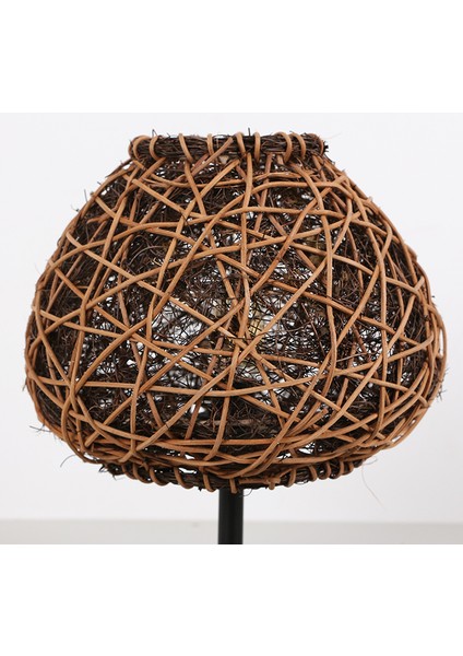 Mylamp Afrika 25X30 Cm. Rattan Masa Lambası (Siyahayaklı) modelleri