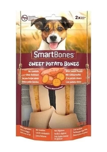 Smart Bones Tavuklu Düğüm Kemik Köpek Ödül Maması Medium 2 Adet 158 gr