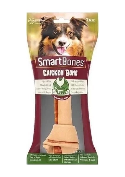 Smart Bones Tavuklu Sargı Kemik Large Köpek Ödül Maması 18 cm