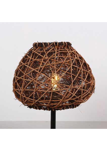 Mylamp Afrika 25X30 Cm. Rattan Masa Lambası (Siyahayaklı) indirimleri