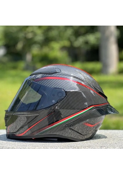 Nitrinos Pista Gpr Dot Sertifikalı Karbon Görünümlü Tam Koruma Motosiklet Kaskı M Ebat modelleri