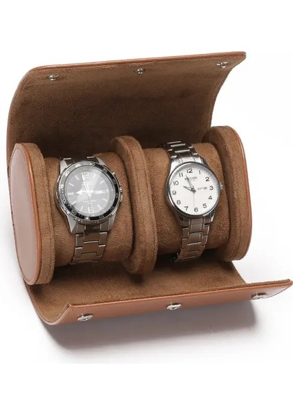 Embers Deri Saat Rulosu 1 2 3 Slot Lüks Saat Secut Poşeti Seyahat Çantası Izleme Kılıfı Hediye Kutusu Izle Koruma Renkleri: WB22 (Yurt Dışından)