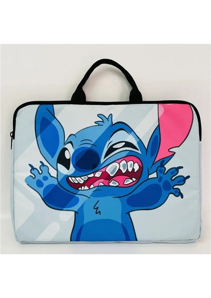 Karikatür Disney Lilo Stitch Kawaii Dikiş Baskılı Bilgisayar Çantası Taşınabilir Kir Tolerans Su Geçirmez Bilgisayar Iç Çantası Erkek Hediye Kilo: Zhuang Bo Li (Yurt Dışından)