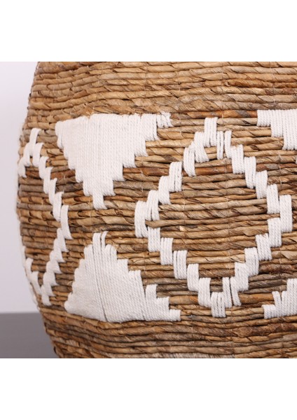 Mylamp Iskit Makrome ve Doğal Abaka - Kapaklı Sepet 53X43 cm fırsatları
