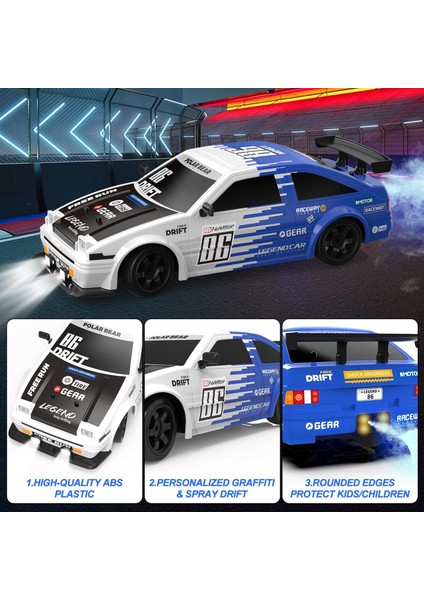 Rc Drift Car Remote Control Toy Rally Sport Car 1:16 4WD 18KM/H High Speed Model