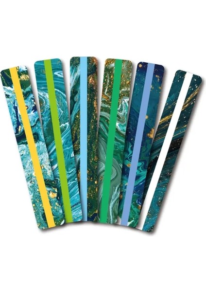 Çocuklar Için 1 Paket Şeritler Disleksi Araçlar Okuma Cetvel Yer Işleri K1KF Renk: Okyanus Küçük 6 Renk (Yurt Dışından)