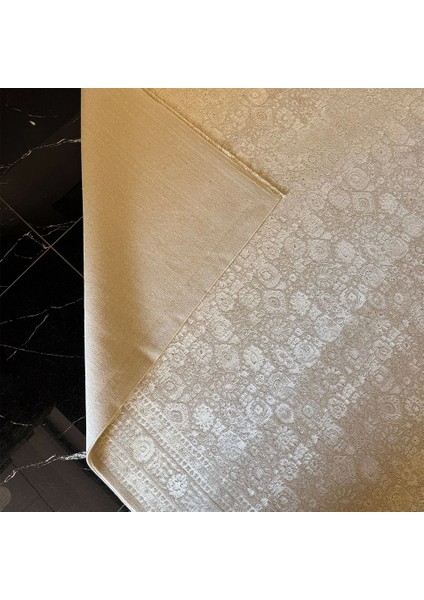 Woolly 4128 Açık Bej Modern Salon Halısı modelleri