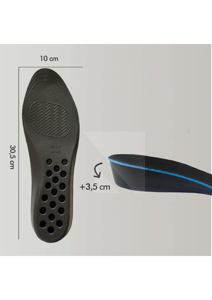 BU01 - 3,5 cm Boy Uzatıcı | Gizli Topuk Yükseltici, Yastıklamalı Boy Uzatma İç Tabanlık