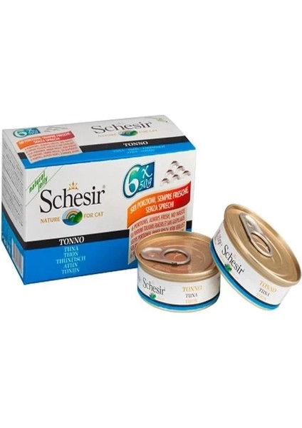Schesir Multipack Tuna Konserve Kedi Maması 6X50 gr
