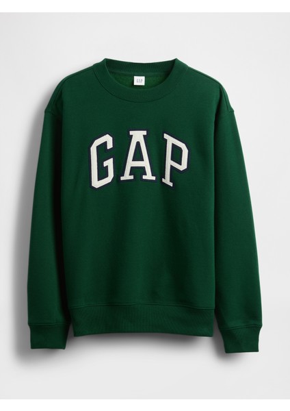 Kadın Koyu Yeşil Relaxed Gap Logo Sweatshirt fiyatları
