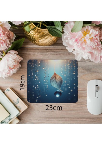 Sakinleştirici Mavi Fonlu Mouse Pad - 19X23 cm 2 mm Dikdörtgen Ithal Baskılı Mouse Pad