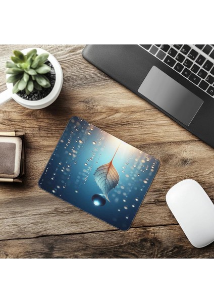 Sakinleştirici Mavi Fonlu Mouse Pad - 19X23 cm 2 mm Dikdörtgen Ithal Baskılı Mouse Pad