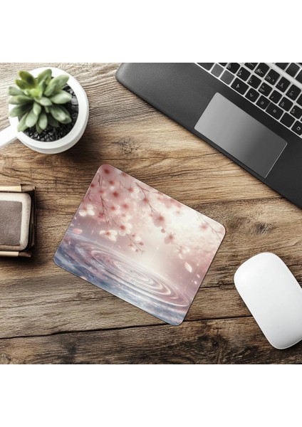 Yumuşak Pembe Gölge Efektli Mouse Pad - 19X23 cm 2 mm Dikdörtgen Ithal Baskılı Mouse Pad