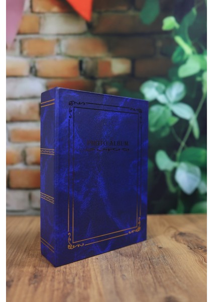 13x18 cm 100’lük Ciltbezli Deluxe Fotoğraf Albümü Lacivert