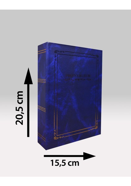 13x18 cm 100’lük Ciltbezli Deluxe Fotoğraf Albümü Lacivert indirimleri