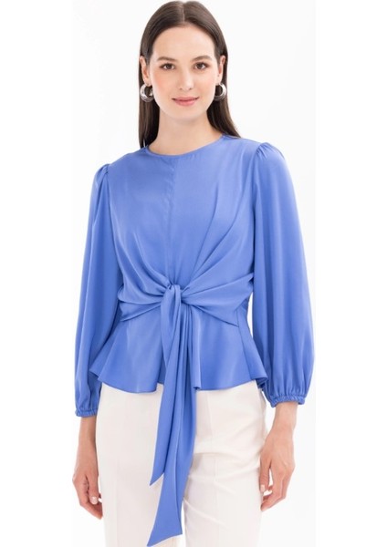 10013 Önü Bağlamalı Şık Bluz Qys Bluz #24-05# fırsatları