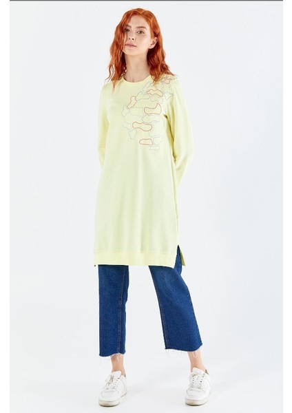 6053 Ipeksi Göğüs Kısmı Omuza Kadar Nakışlı Sweat Qys Sweat 6053 #23-05# fırsatları