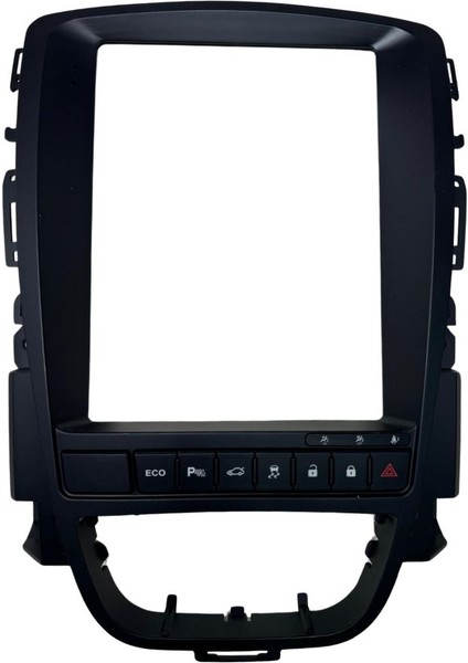 Oto Tablet Çerçeve Opel Astra J (Eco Düğmesi Dahil) 2010-2014 9.7' Siyah TAC-350