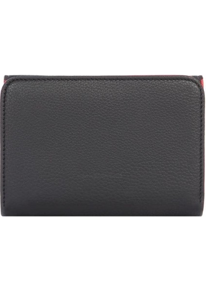 Küçük Boy Mıknatıslı Kadın Cüzdan/portföy – 65297 - Siyah/kırmızı fırsatları