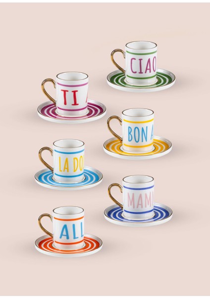 La Dolce Vita Türk Kahvesi Fincan Takımı 6 Kişilik fırsatları