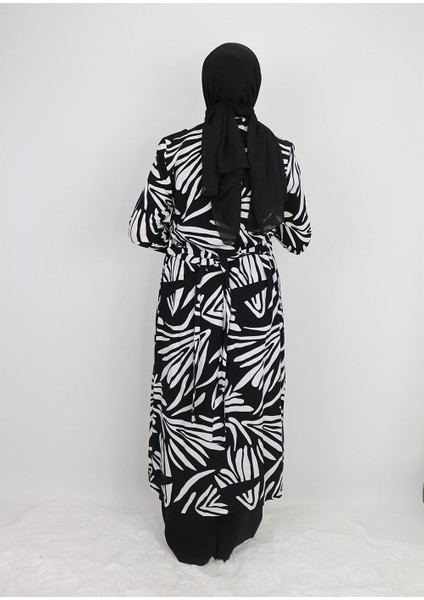 10194 Kolye Detaylı Uzun Tunik Elbise Qys Elibse 10194 324-04#