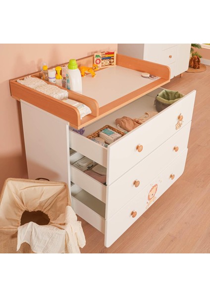 Sweet Lion Bebek ve Çocuk Odası Üç Çekmeceli Şifonyer fırsatları