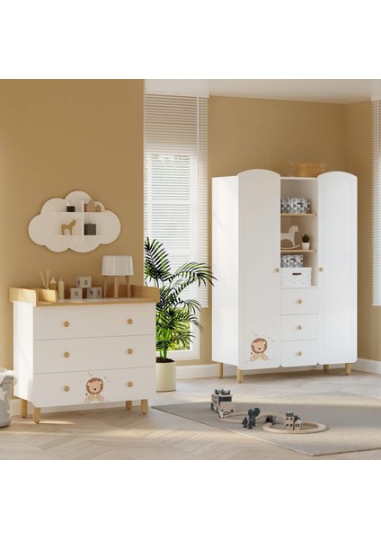 Sweet Lion Bebek ve Çocuk Odası Üç Çekmeceli Şifonyer indirimleri