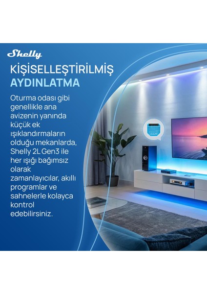 2L Gen3 Nötrsüz 2 Kanallı Akıllı Röle
