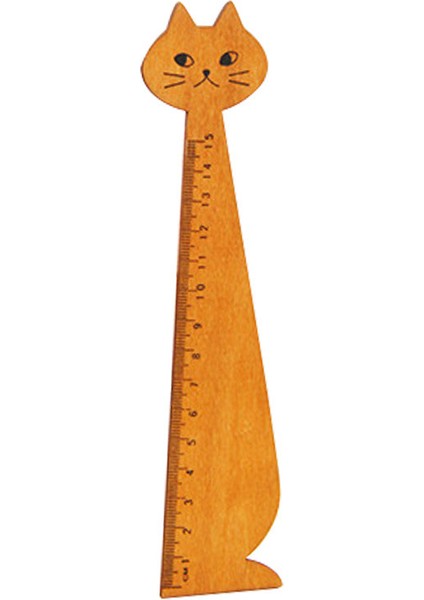 Ahşap Kedi Cetvel (Yurt Dışından)
